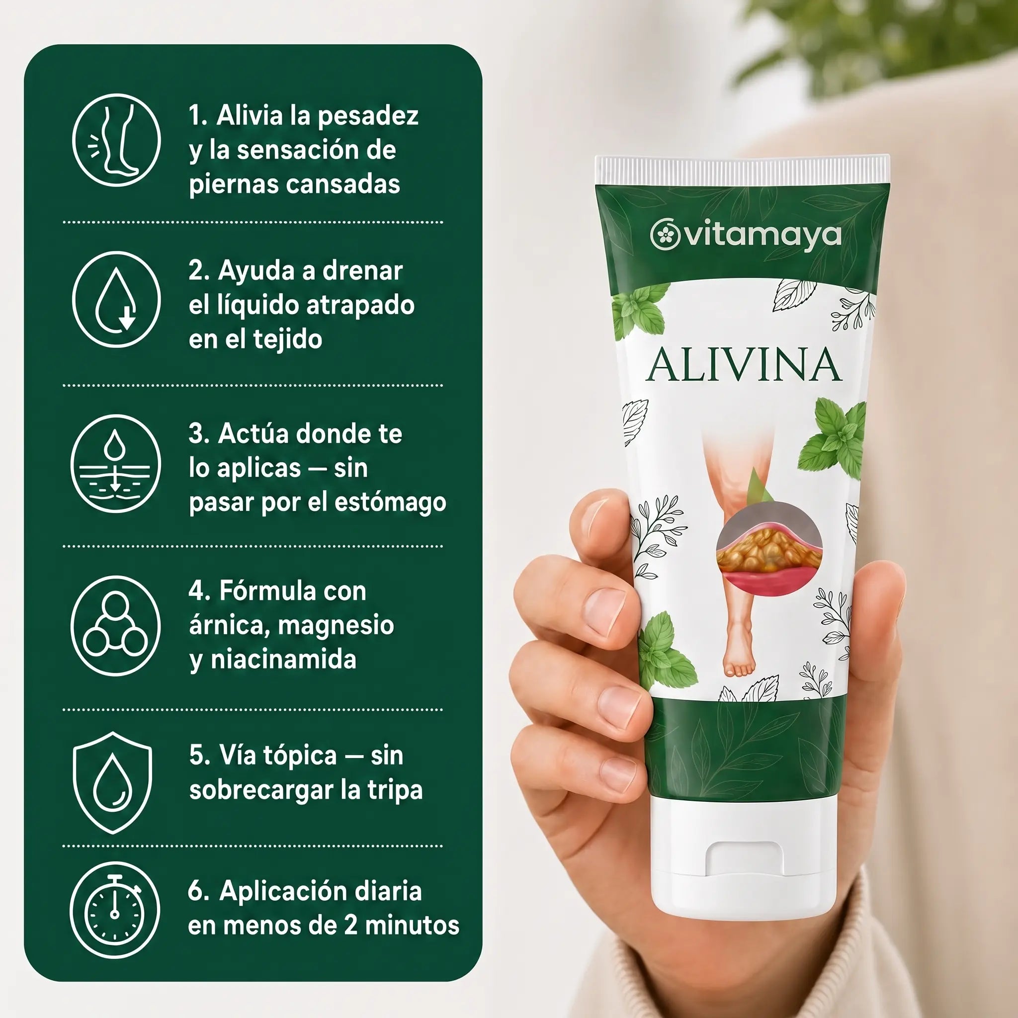 Alivina – Acaba con los tobillos hinchados